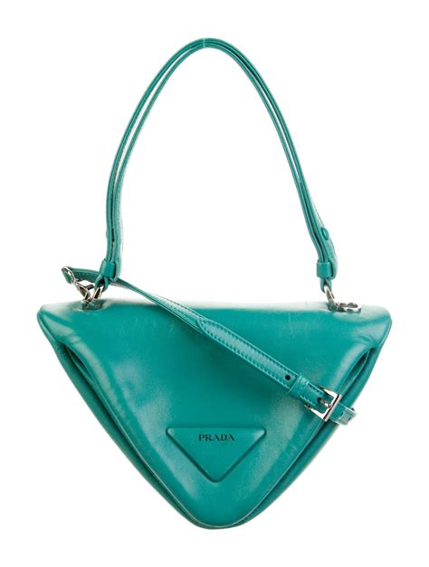 triangle prada crossbody